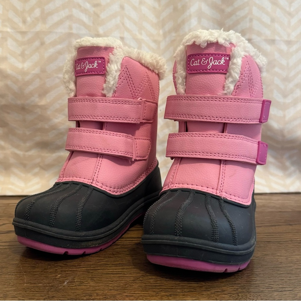 Toddler Girl Cat & Jack Winter Boots in Pink Size 11